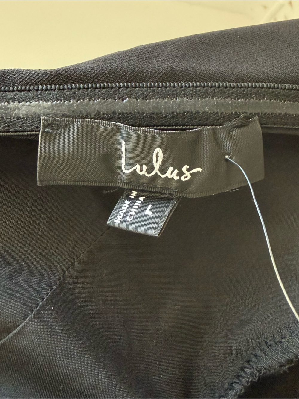 NWT Lulus Elegant Cutie Black Bow Long Sleeve Backless Mini Dress Size Large - Picture 7 of 7